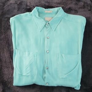 Alfani Rayon Button Up Short Sleeve XL